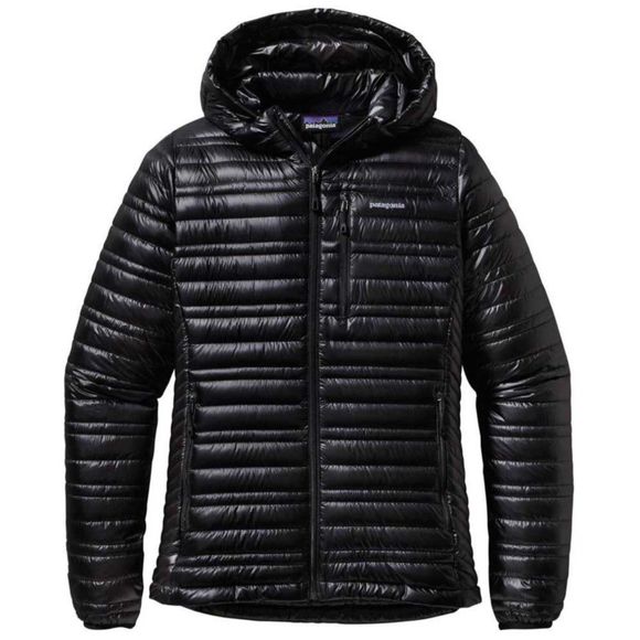 PATAGONIA Ultralight Down Zipper Hoodie Black Jacket - Picture 1 of 6